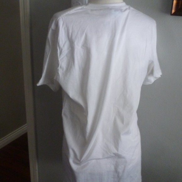 Mighty Fine White  Women’s Colorful Graphic Tee szL NWOT - Picture 7 of 9